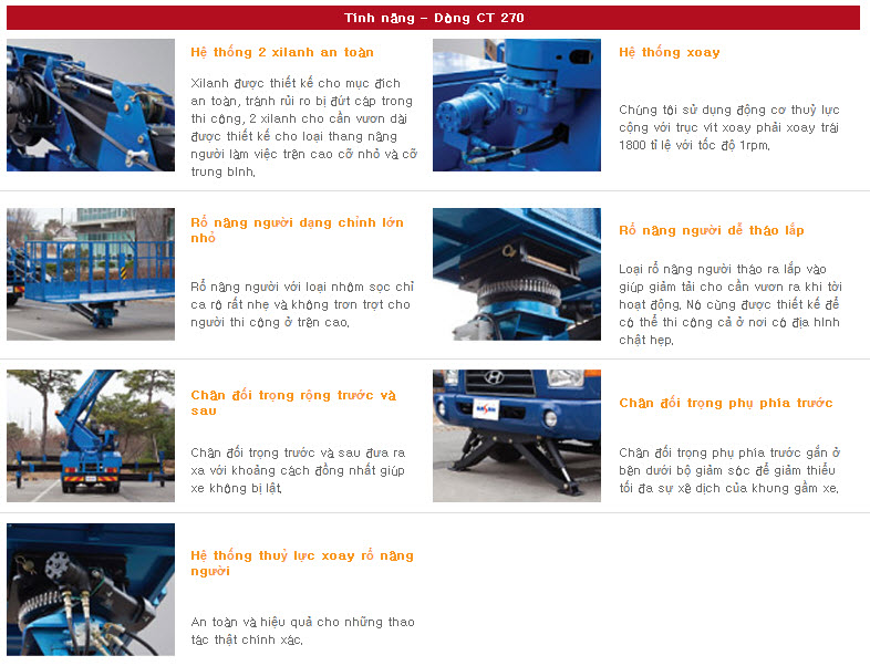 Xe Thang Nâng Người Làm Việc Trên Cao Dasan CT270 26.5m