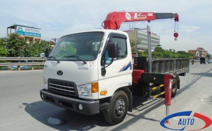 Báo giá chi tiết xe tải cẩu Hyundai HD99 Đô Thành gắn cẩu Unic