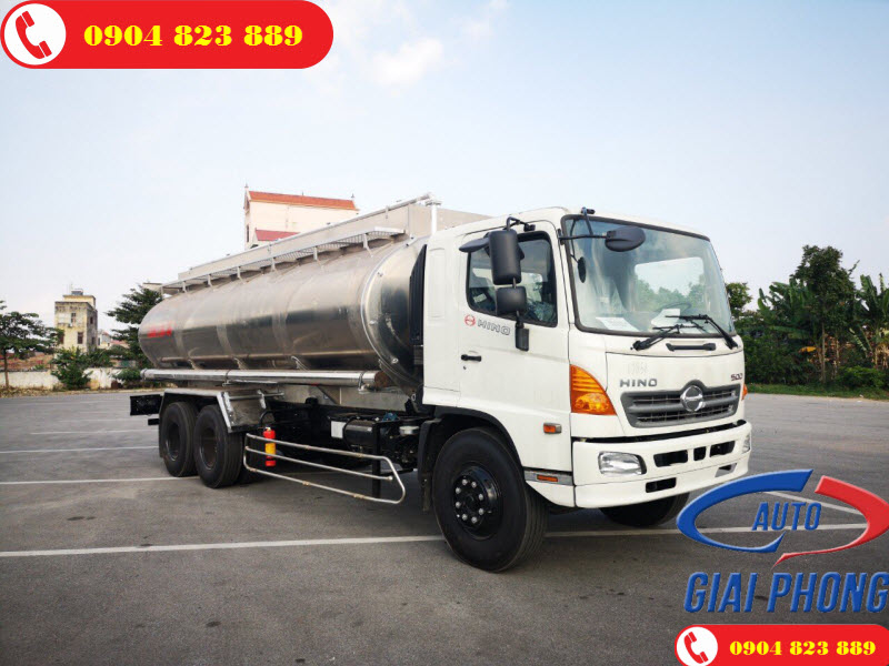 Xe bồn chở xăng dầu Hino 500 FL8JT7A 21 Khối Téc Nhôm