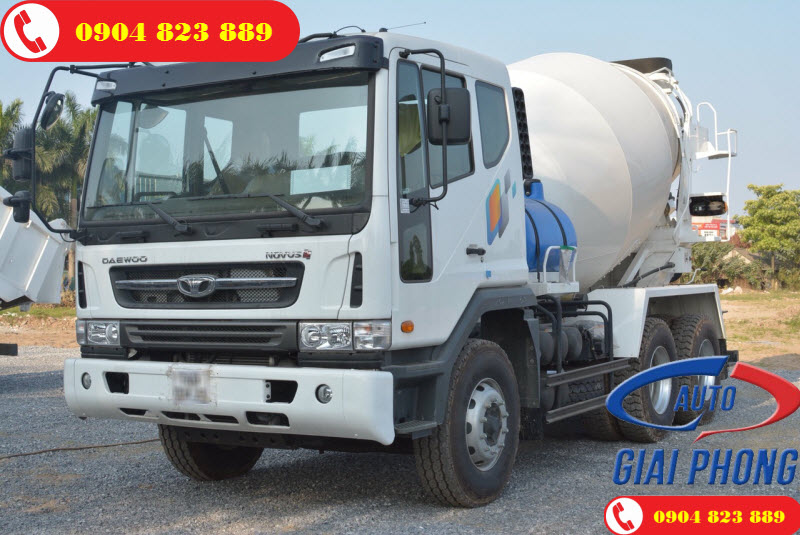 Xe bồn trộn bê tông 7 khối Daewoo K4MVF nhập khẩu nguyên chiếc