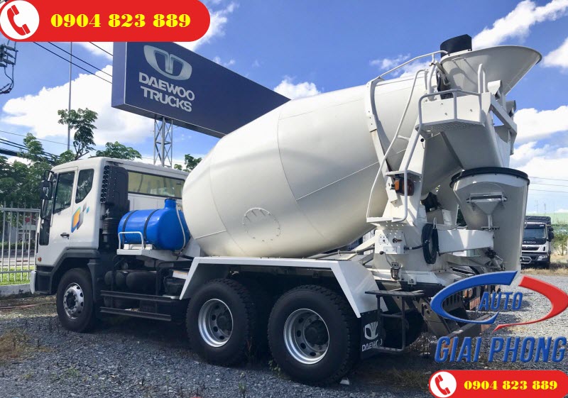 Xe bồn trộn bê tông 7 khối Daewoo K4MVF nhập khẩu nguyên chiếc