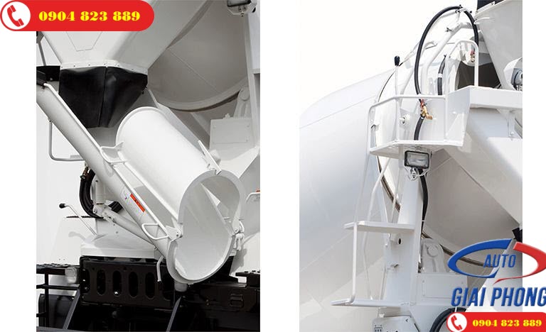 Xe bồn trộn bê tông 7 khối Daewoo K4MVF nhập khẩu nguyên chiếc