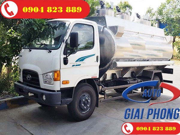 Xe chở xăng dầu 9 khối Hyundai 110S Thành Công