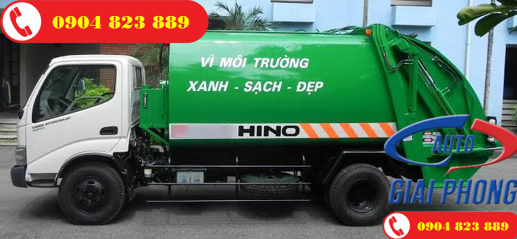 Xe cuốn ép chở rác 6 khối HINO WU342L (6m3)