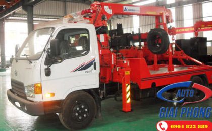 Báo giá chi tiết xe tải cứu hộ Hyundai HD72 gắn cẩu KangLim KS633