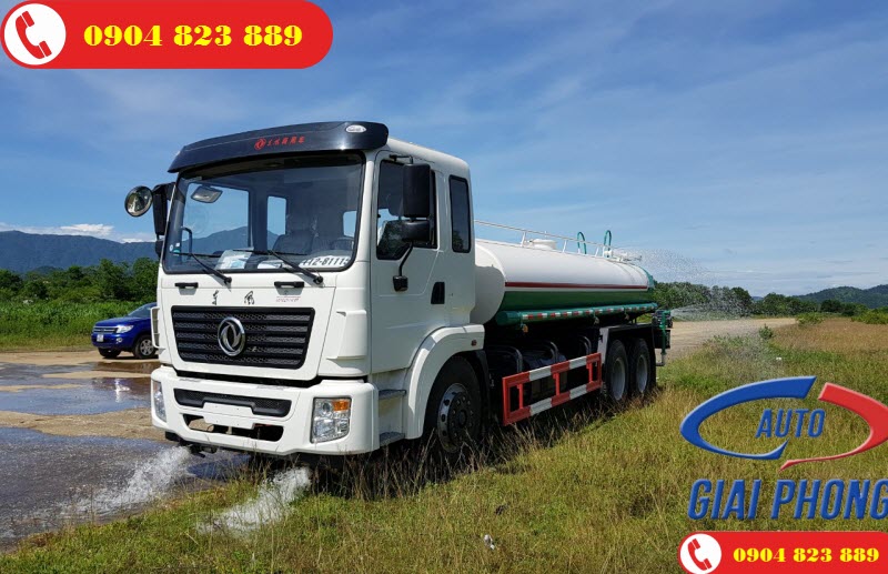 Xe Phun Nước Rửa Đường 13 khối Dongfeng Nhập Khẩu