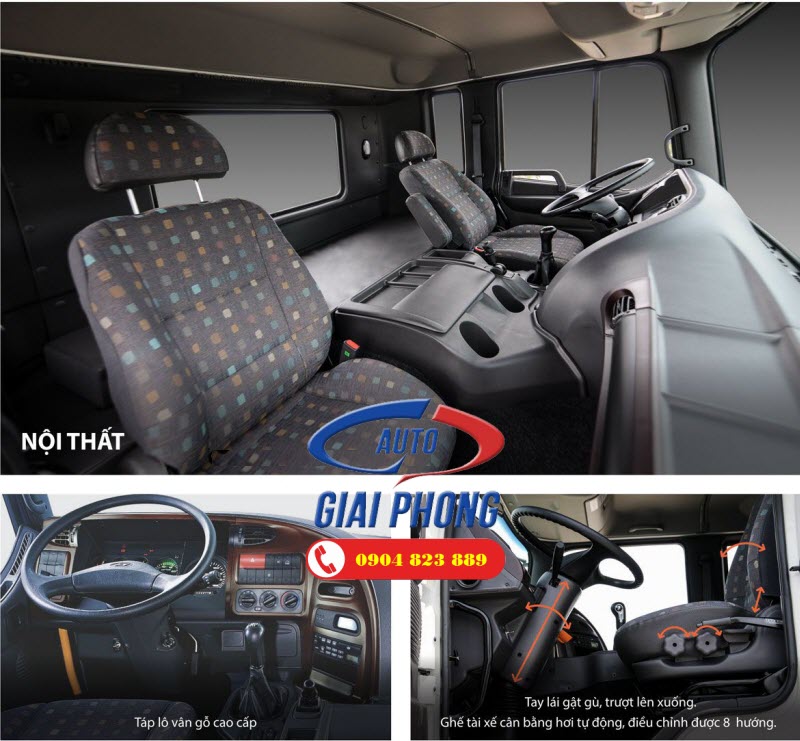 Xe tải Hyundai HD320 Thùng Kín 19 Tấn 4 Chân Nhập Khẩu