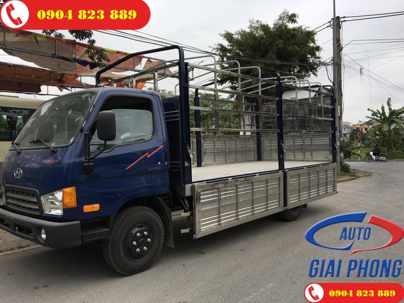 Xe Tải Chở Lợn 2 Tầng 7 Tấn Hyundai HD700 Đồng Vàng