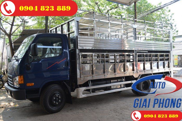 Xe Tải Chở Lợn 2 Tầng 7 Tấn Hyundai HD700 Đồng Vàng