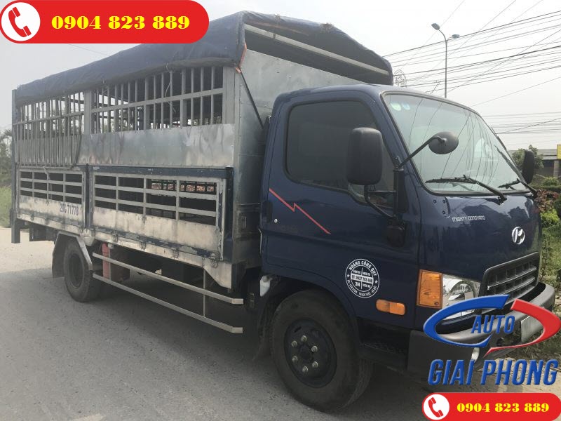 Xe Tải Chở Lợn 2 Tầng 7 Tấn Hyundai HD700 Đồng Vàng