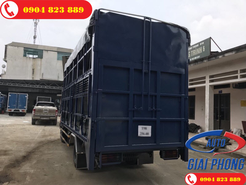 Xe tải chở xe máy có bửng nâng HD700 Đồng Vàng 2 Tầng