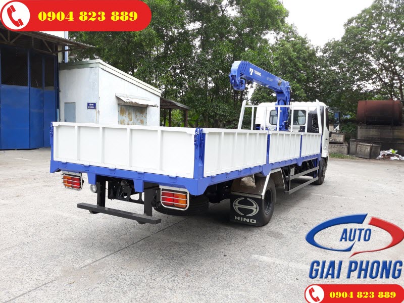 Xe tải Hino FC9JLTA 6.4 Tấn gắn cẩu Tadano 3 Tấn 4 Khúc