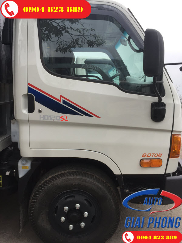 Xe Tải 8 Tấn Hyundai HD120SL Thùng Dài 6m2