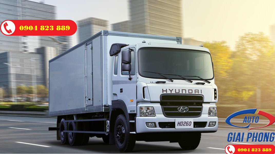 Xe tải Hyundai HD260 Thùng Kín 3 Chân Euro4 Nhập Khẩu