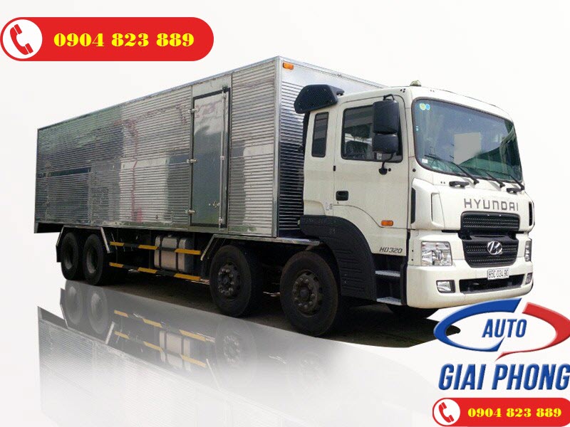 Xe tải Hyundai HD320 Thùng Kín 19 Tấn 4 Chân Nhập Khẩu