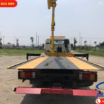 Xe tải cứu hộ gắn cẩu sàn trượt càng kéo Hyundai 110SP